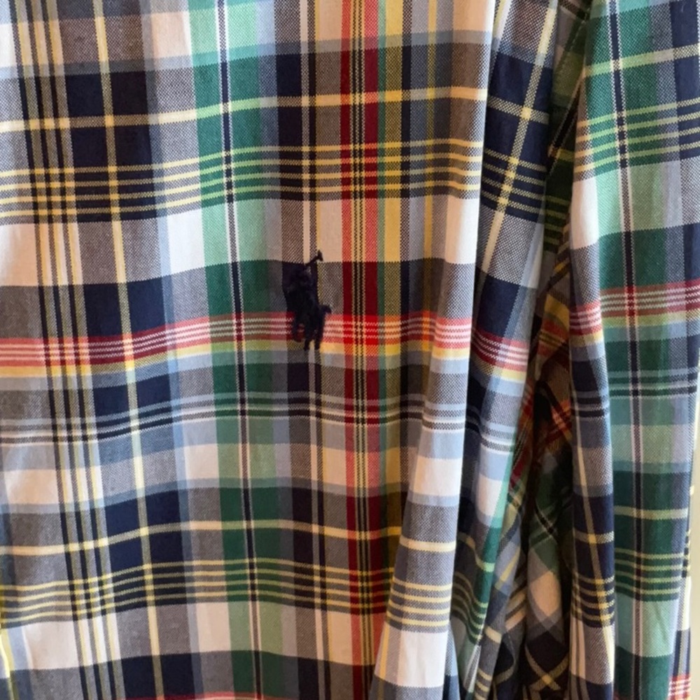 Men’s custom fit XL Polo Ralph Lauren button down shirt.